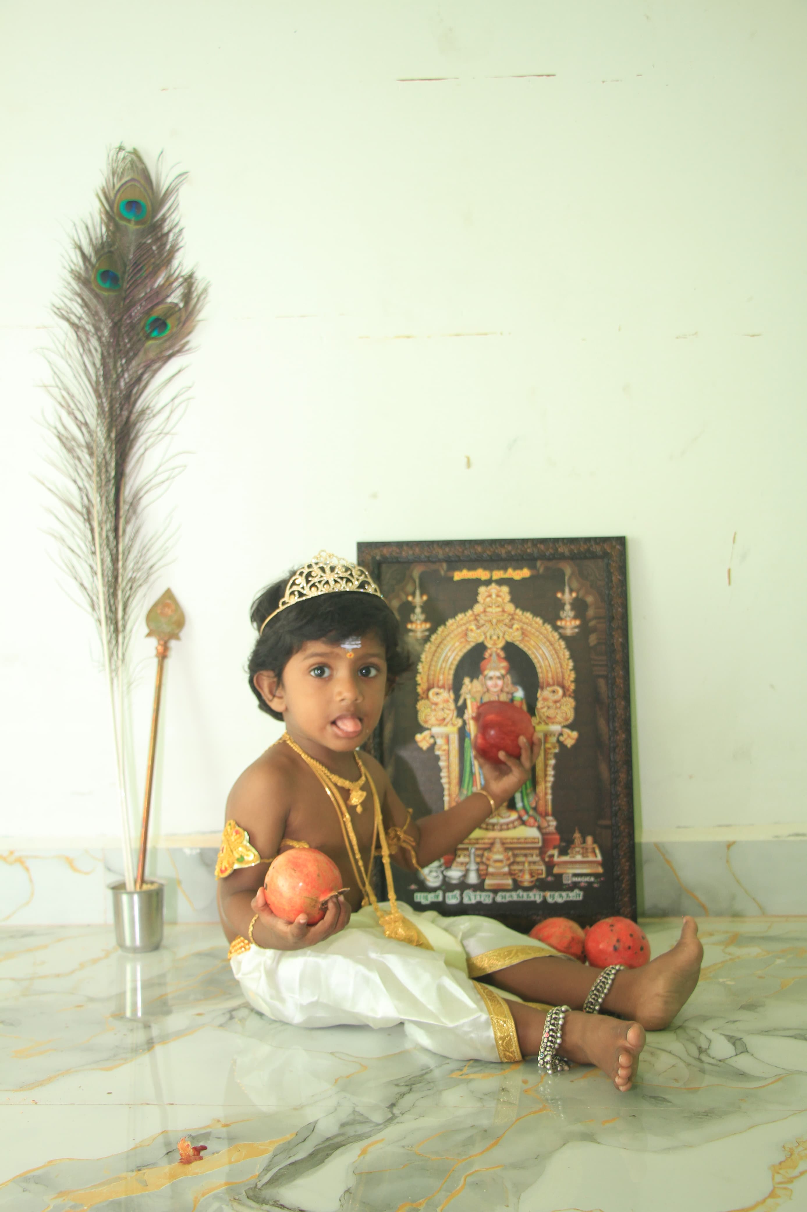 Baby in an adorable costume for their photoshoot